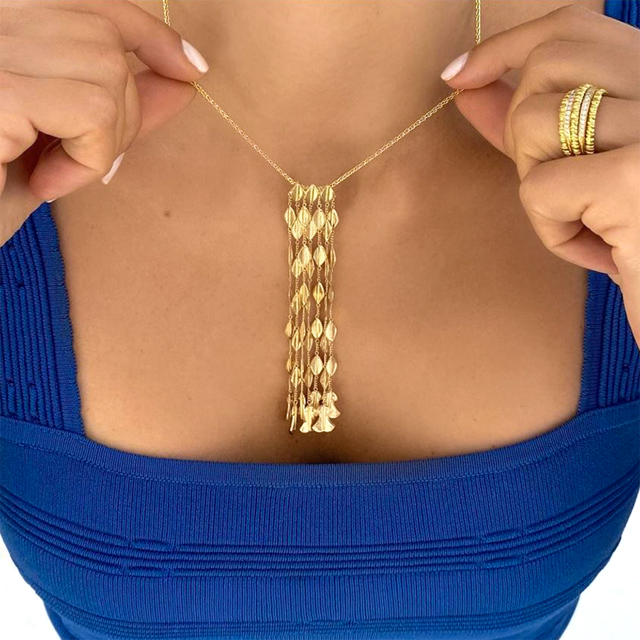 Helen of Troy tassel necklace in 18k gold - Image 2