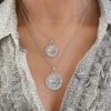 Pendant with Pegasus design in sterling silver, large - Image 3