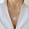 Pendant with Pegasus design in sterling silver, large - Image 2
