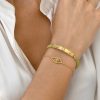 Evil eye bracelet in 18k gold with faceted sapphire - Image 3