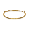 Choker cord necklace  with evil eye motif in 18k gold and diamond