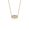 Evil eye necklace in 18k gold and diamonds