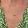 Evil eye necklace in 18k gold and diamonds - Image 2