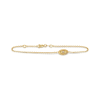 Evil eye bracelet in 18k gold and with diamond center